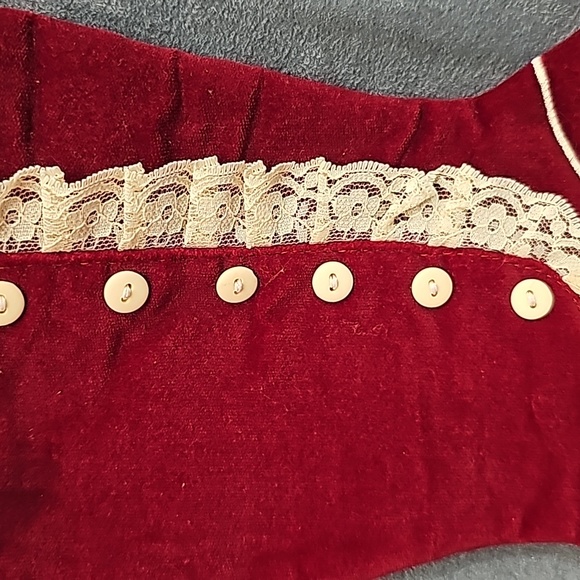 Vintage R. Dakin Stockings Christmas Victorian Boots Lace 1986 - Picture 6 of 9